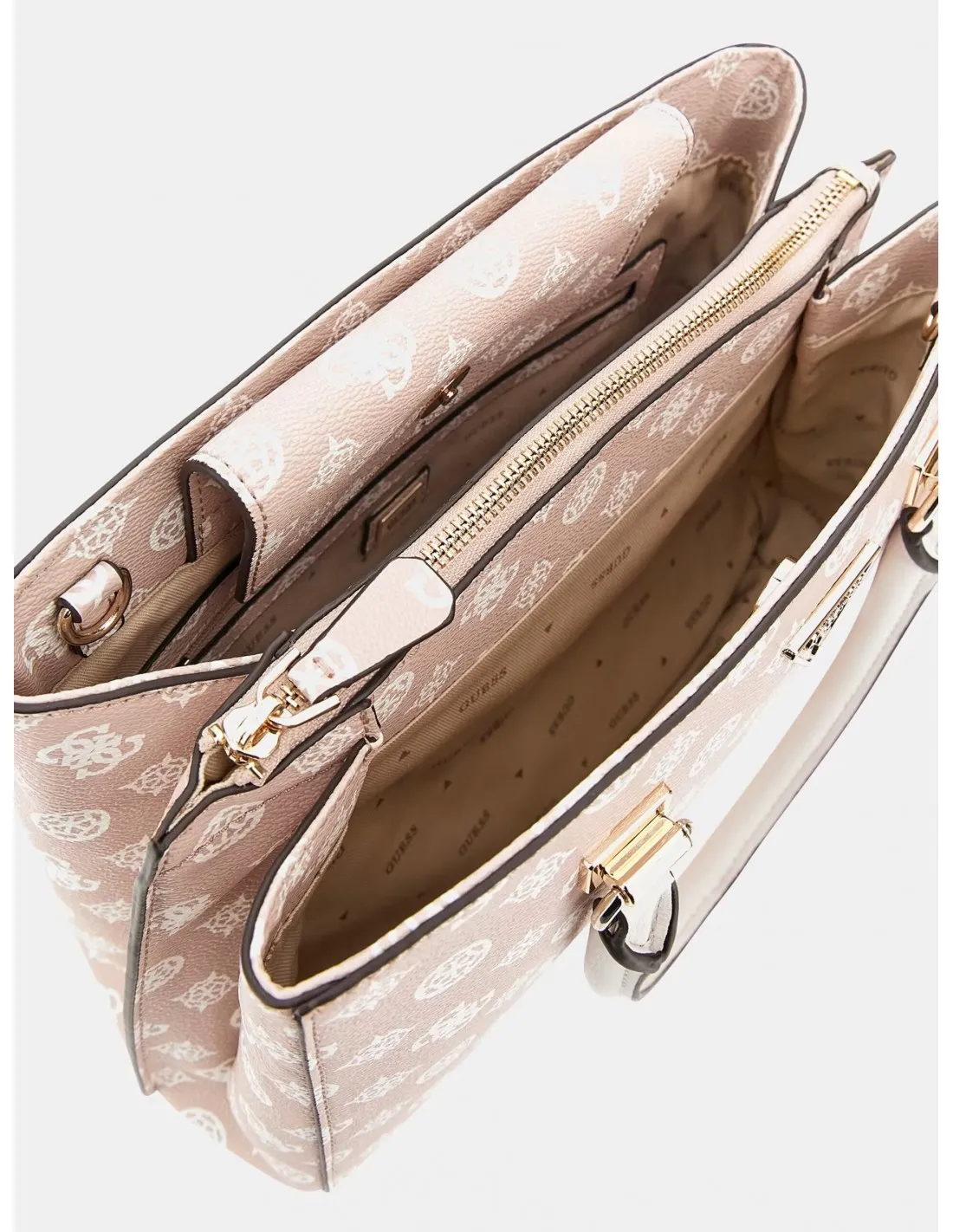 Bolso de mano Noelle con logo 4g y peony de Guess