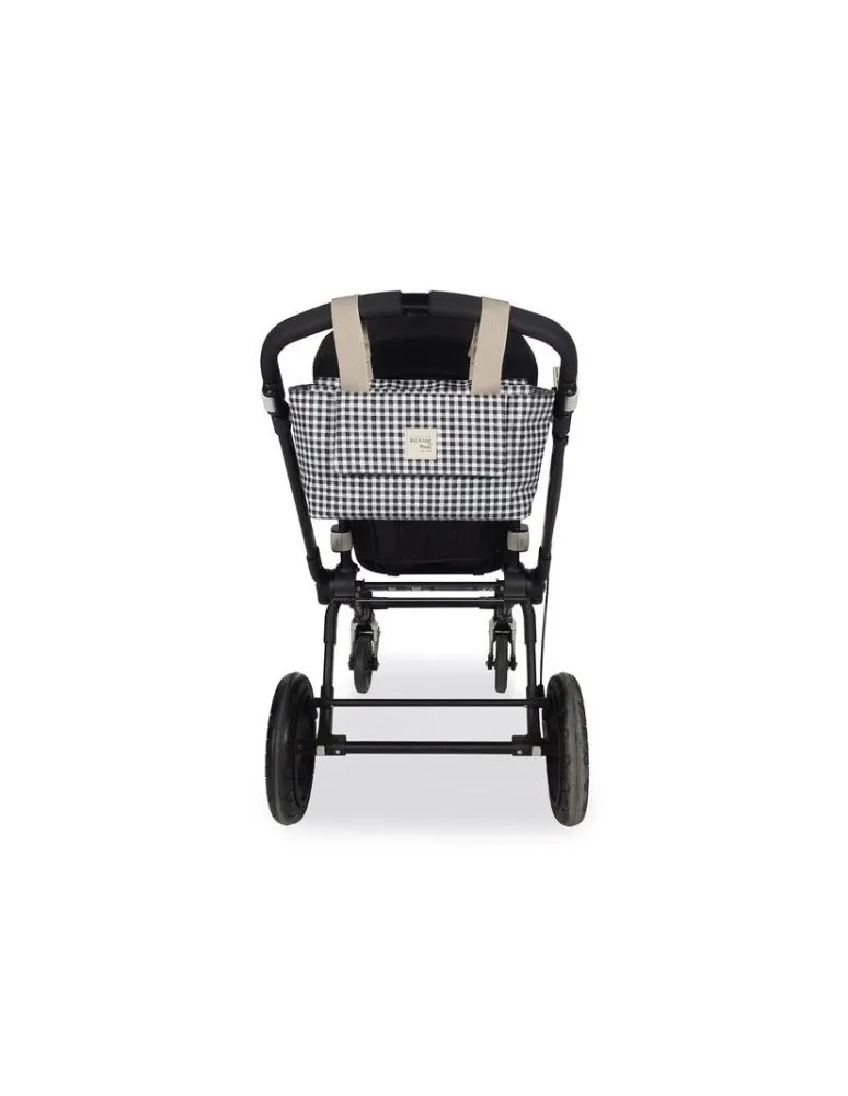 BOLSO ORGANIZADOR I LOVE VICHY NEGRO WALKING MUM
