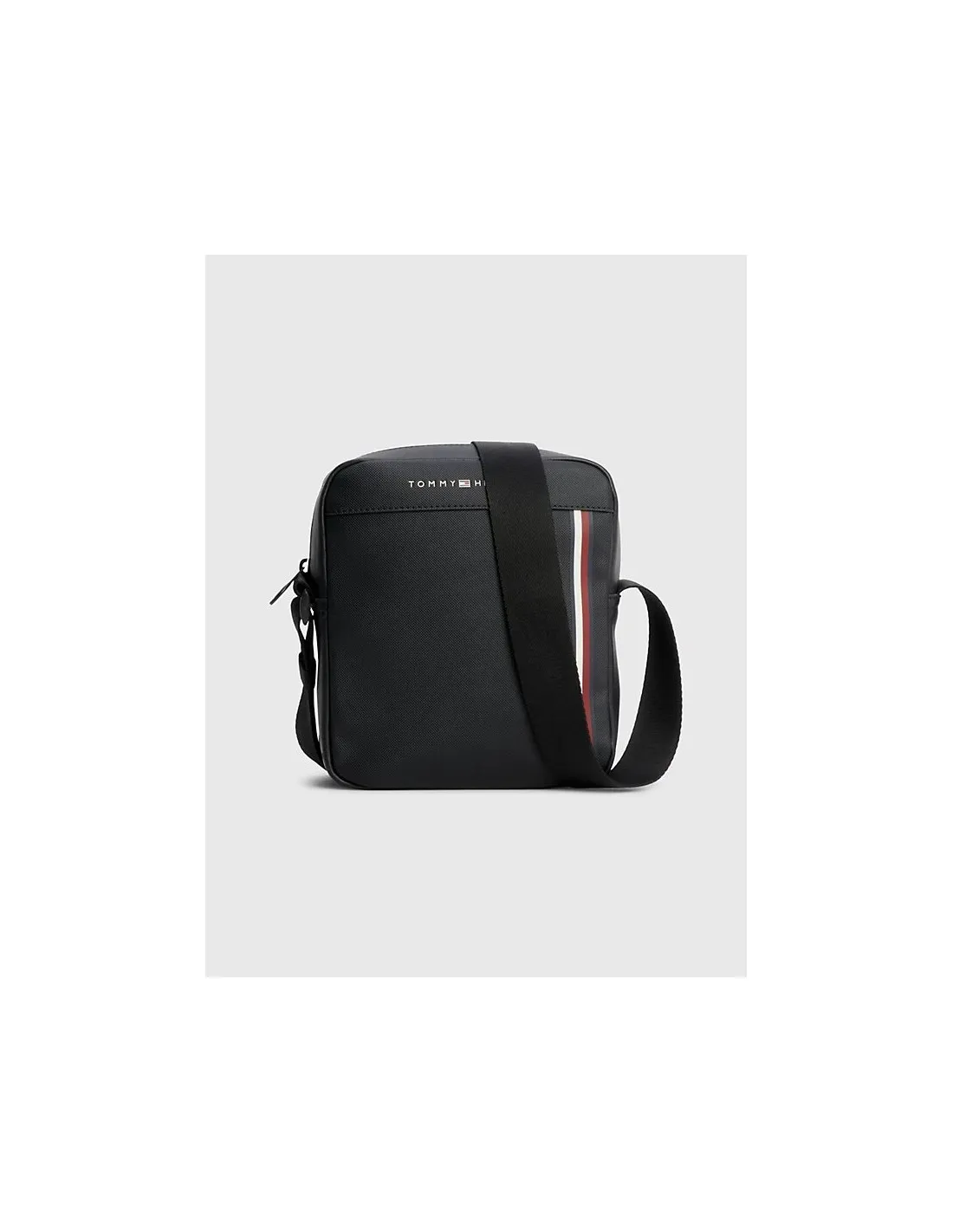 Bolso reporter pequeño de piqué texturizado de Tommy Hilfiger
