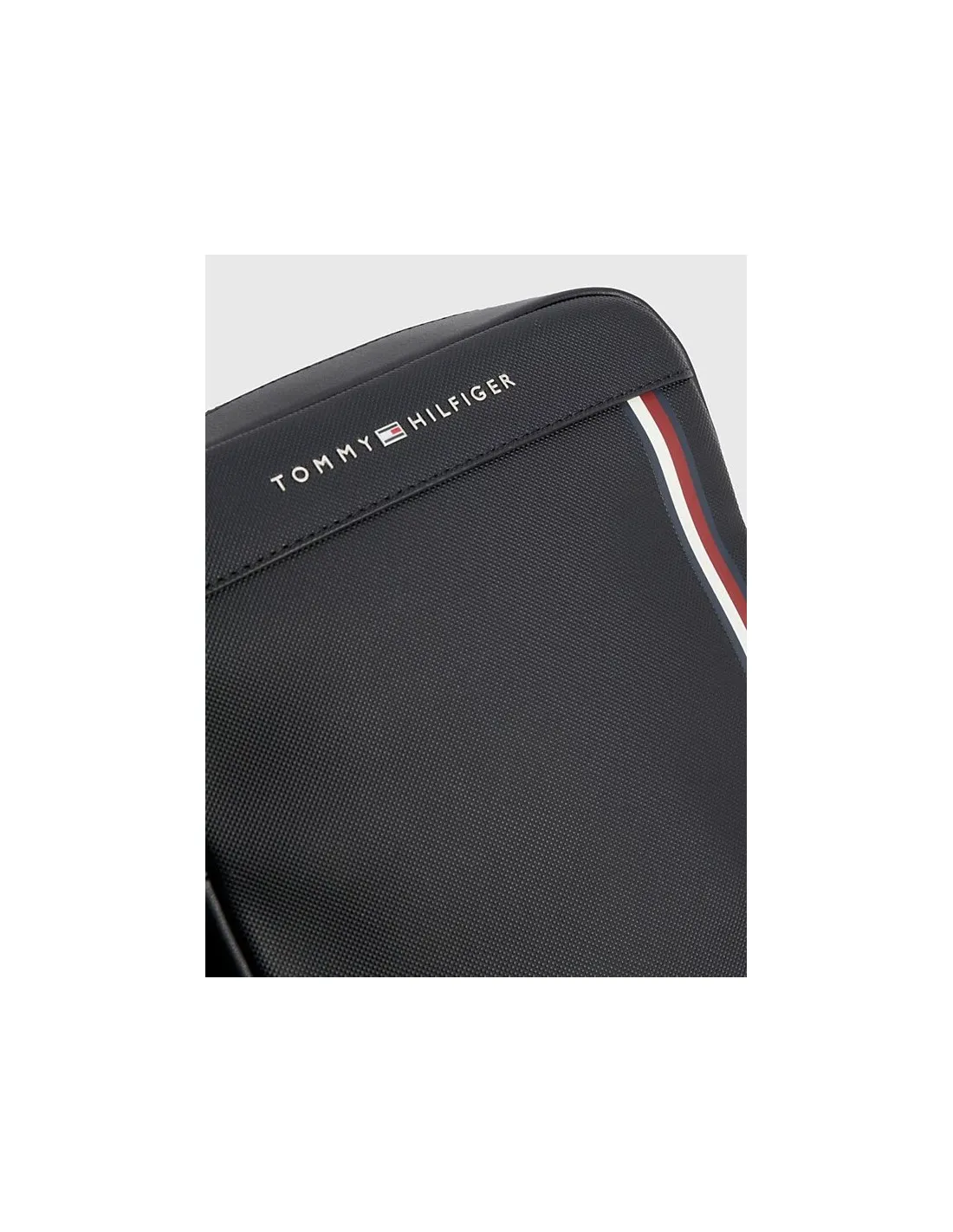 Bolso reporter pequeño de piqué texturizado de Tommy Hilfiger