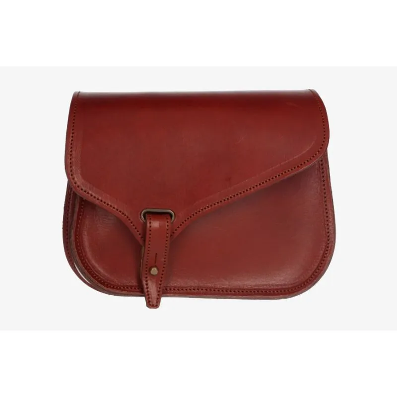 Bolso rociero cierre montura inglesa cereza