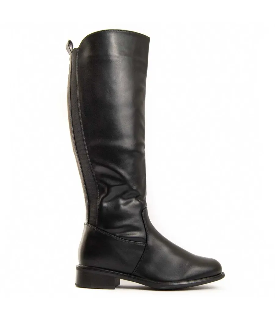 Bota Alta Con Elástico Para Mujer.  Montevita  Elastia  96539