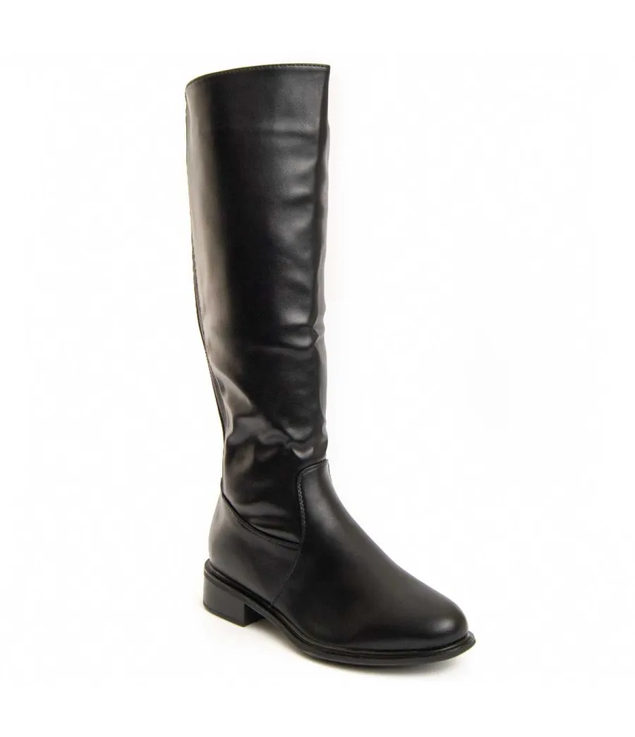 Bota Alta Con Elástico Para Mujer.  Montevita  Elastia  96539