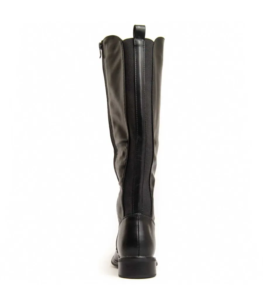 Bota Alta Con Elástico Para Mujer.  Montevita  Elastia  96539