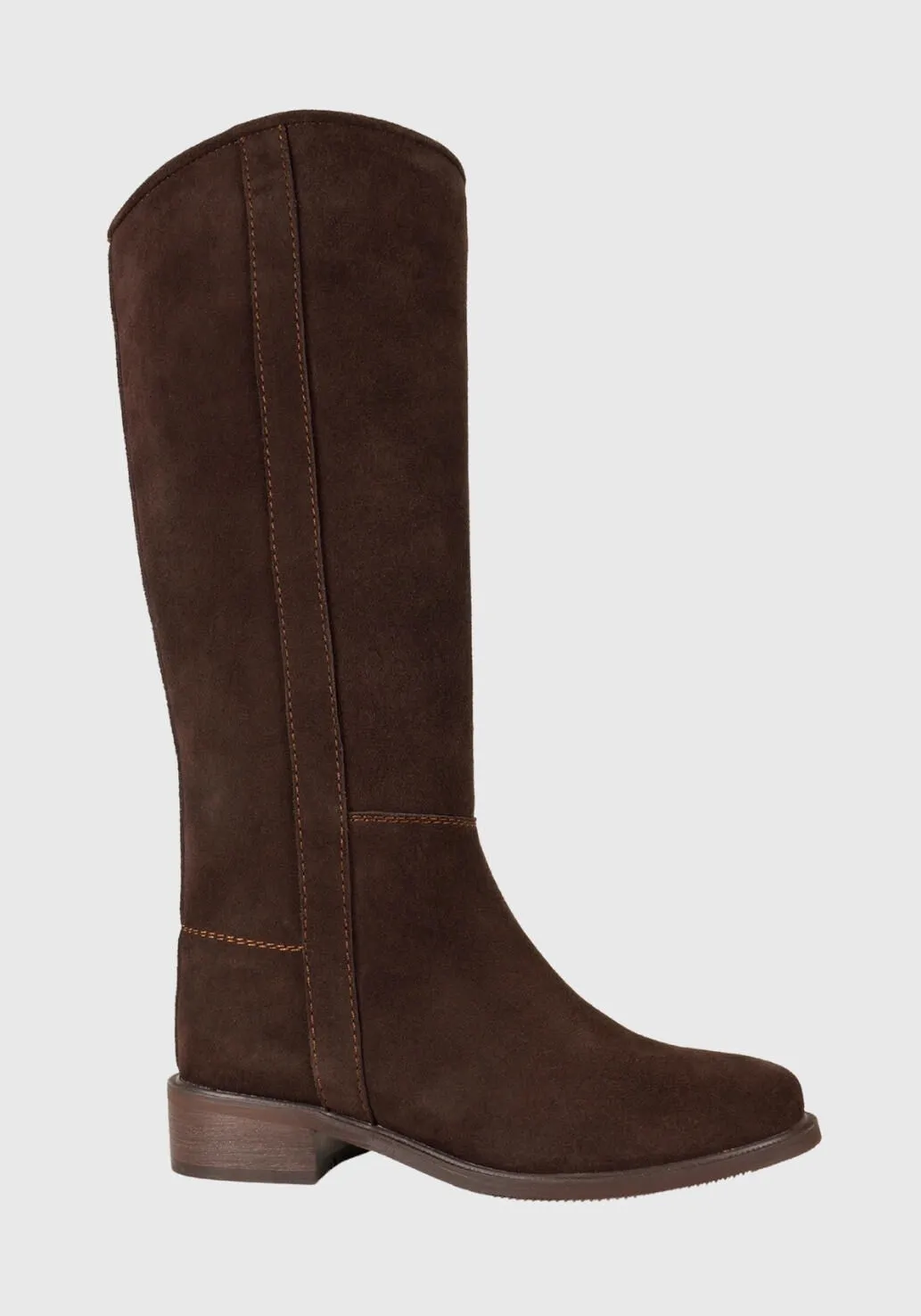 Bota Cuero Dinora Café