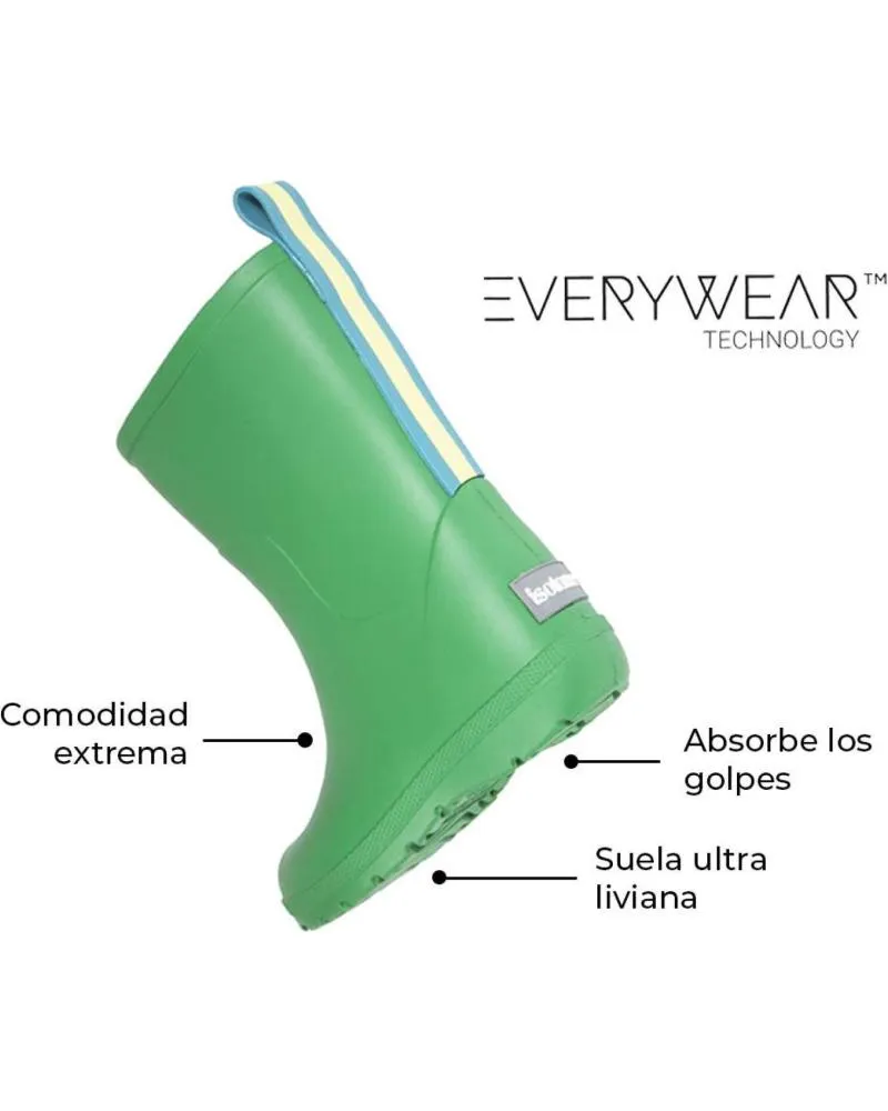 Botas de agua de Niño  BOTAS DE AGUA ISOTONER VERDE