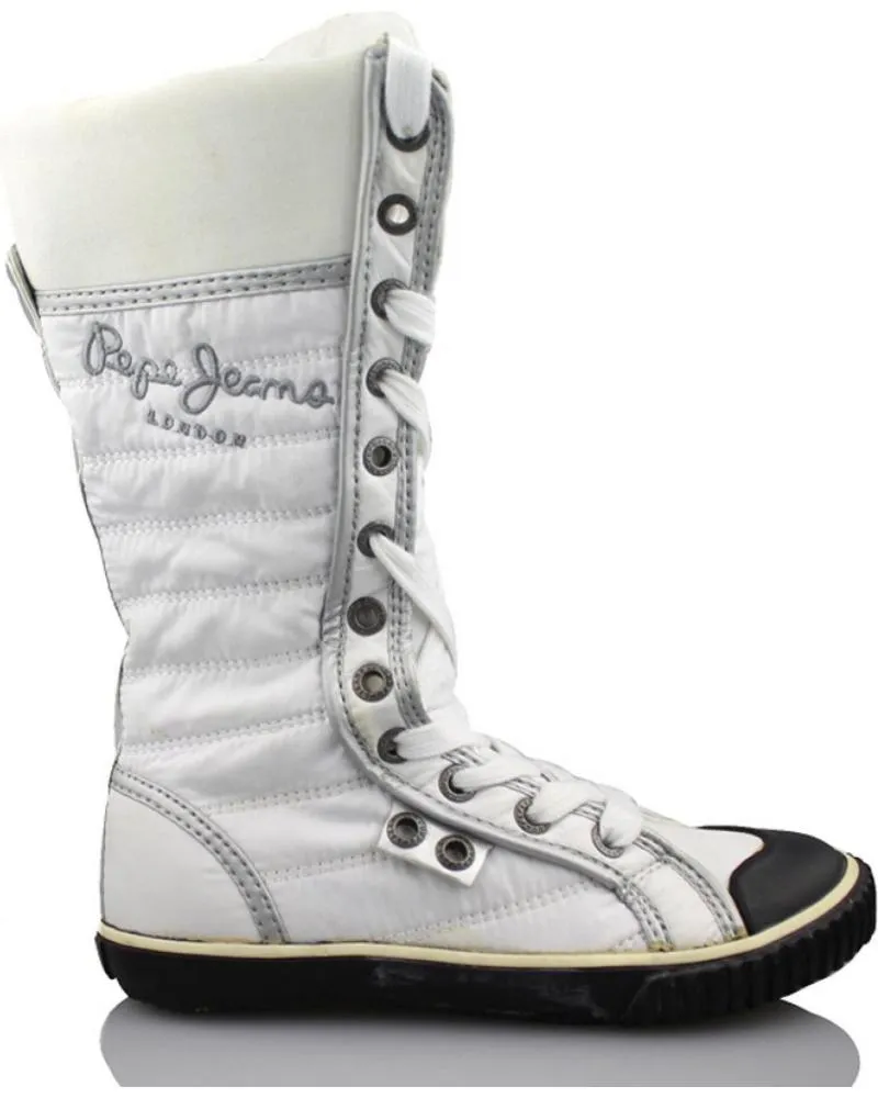 Botas de Niña PEPE JEANS GIRL LACE HI BOOT BLANCO