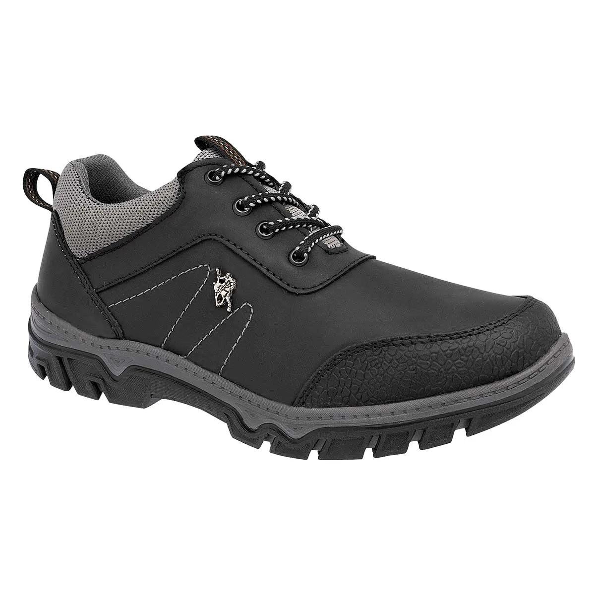 Botas de senderismo Exterior Sintético Color Negro Con Gris Para Hombre De American Polo