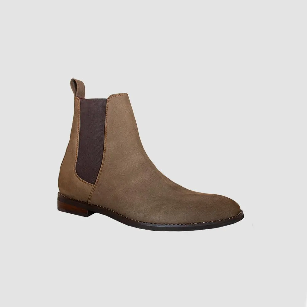 BOTINES PARA HOMBRE TRUENO CUERO CAFE