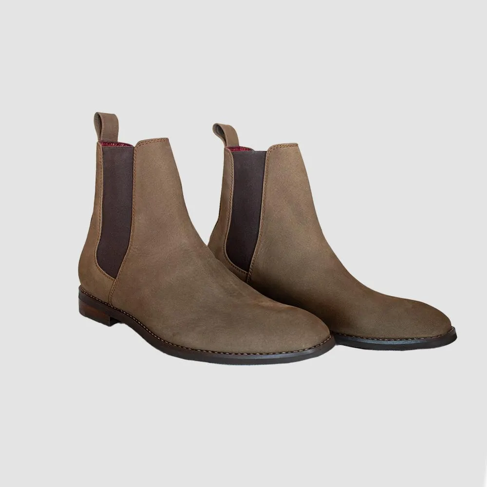 BOTINES PARA HOMBRE TRUENO CUERO CAFE