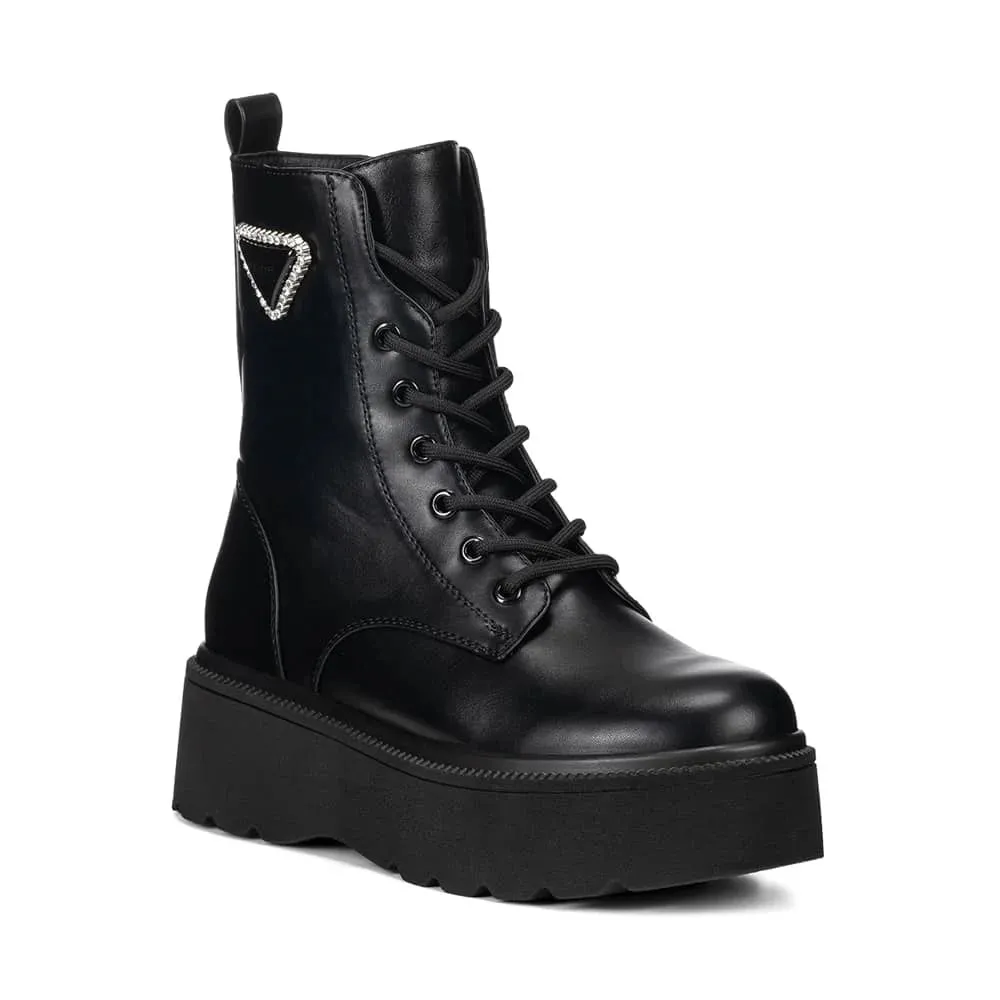 BOTINES PLATAFORMA MUJER NEGRO WEIDE ZS39