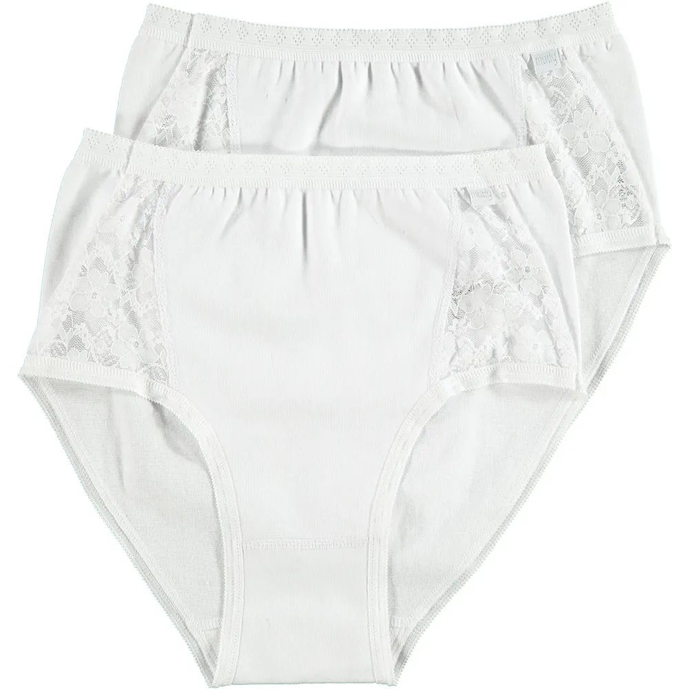 Bragas de cintura alta para mujer Tela elástica  Pack de 2