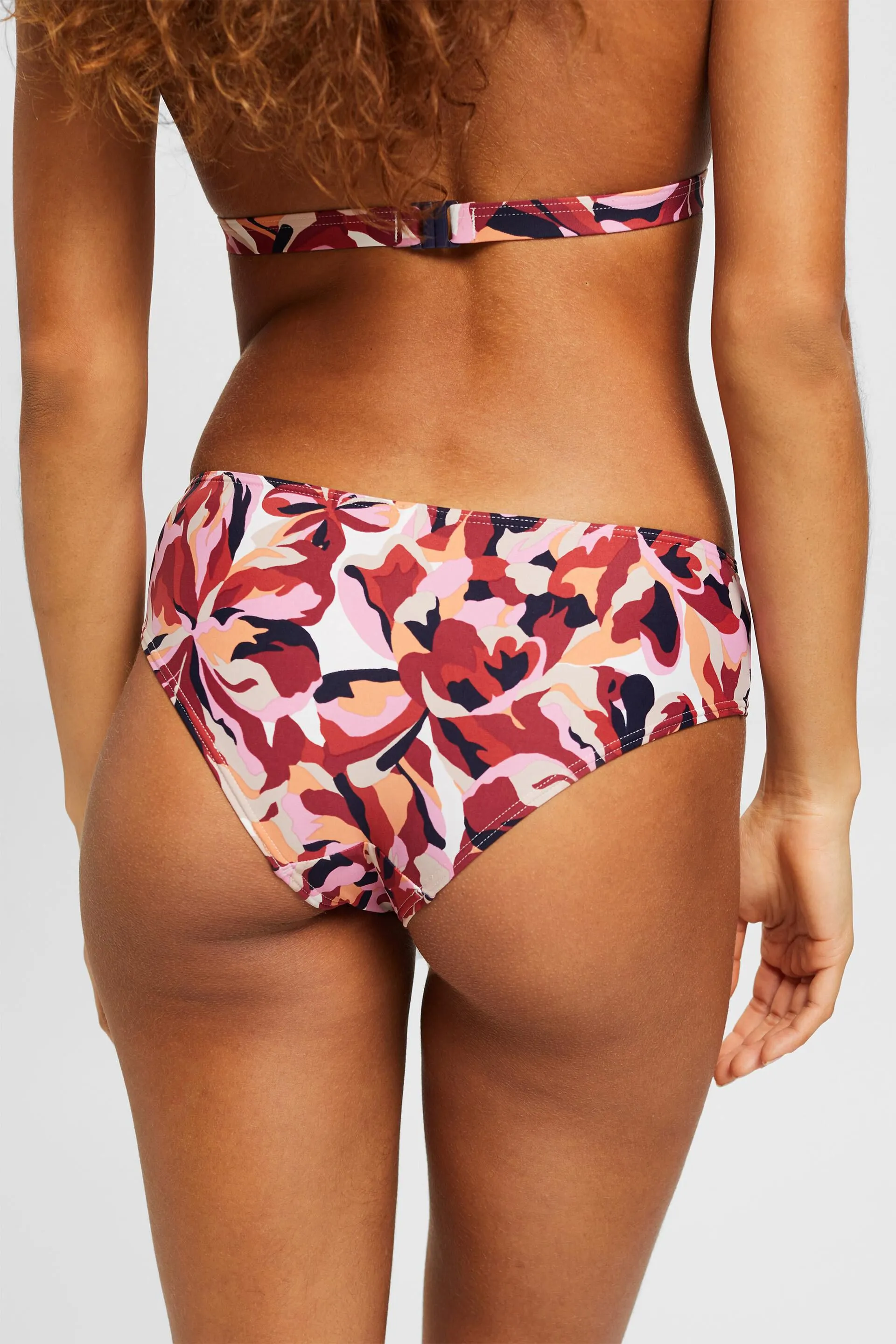 Braguitas de bikini estilo tiro bajo con estampado floral