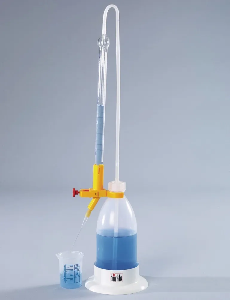 Bureta de titración antiastillamiento, borosilicato con revestimiento plástico, 15ml, pack = 2 uds.
