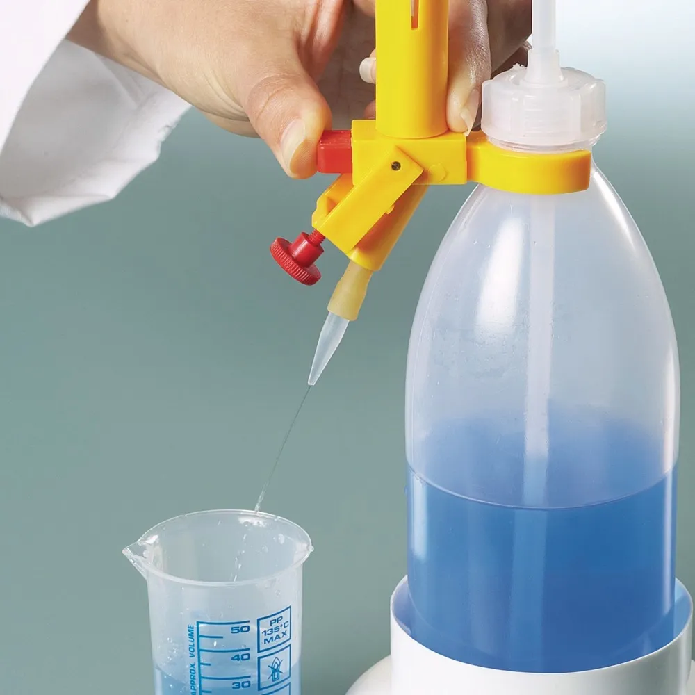 Bureta de titración antiastillamiento, borosilicato con revestimiento plástico, 15ml, pack = 2 uds.