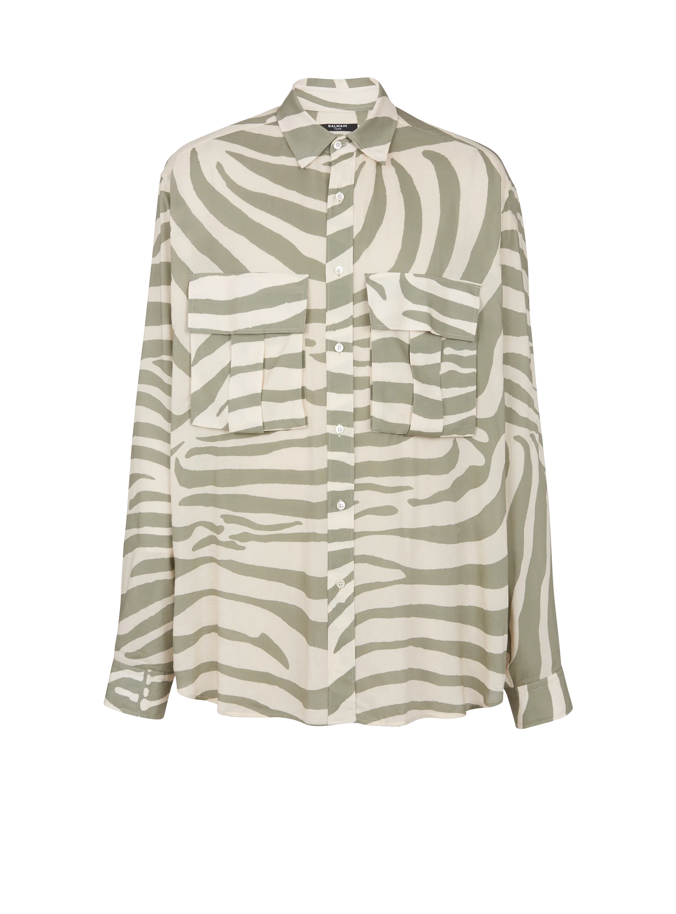Camisa con estampado de cebra