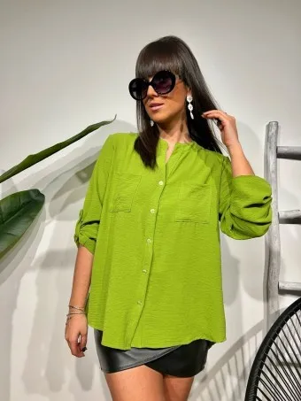 Camisa Fluida FLOSSIE Verde Hierba