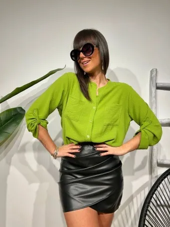 Camisa Fluida FLOSSIE Verde Hierba