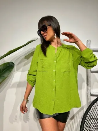 Camisa Fluida FLOSSIE Verde Hierba