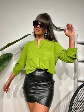 Camisa Fluida FLOSSIE Verde Hierba