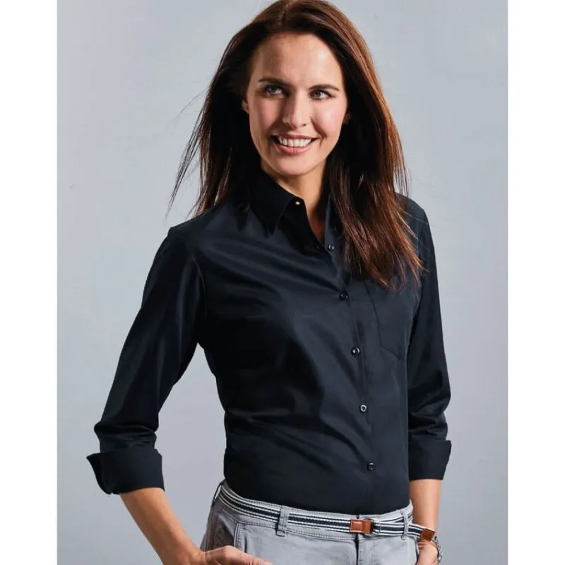 Camisa Manga Larga Mujer Popelina de Russell
