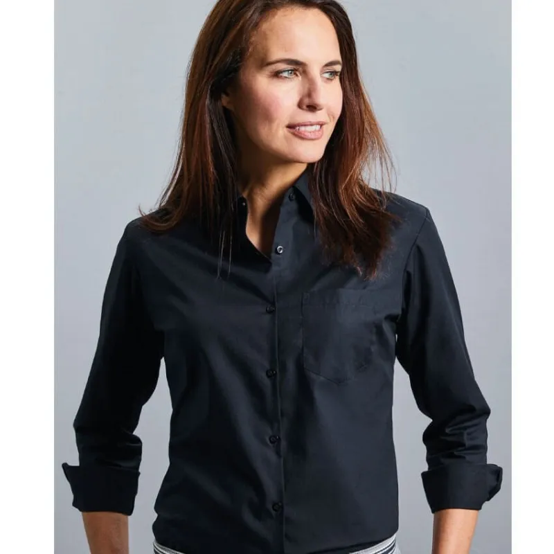 Camisa Manga Larga Mujer Popelina de Russell