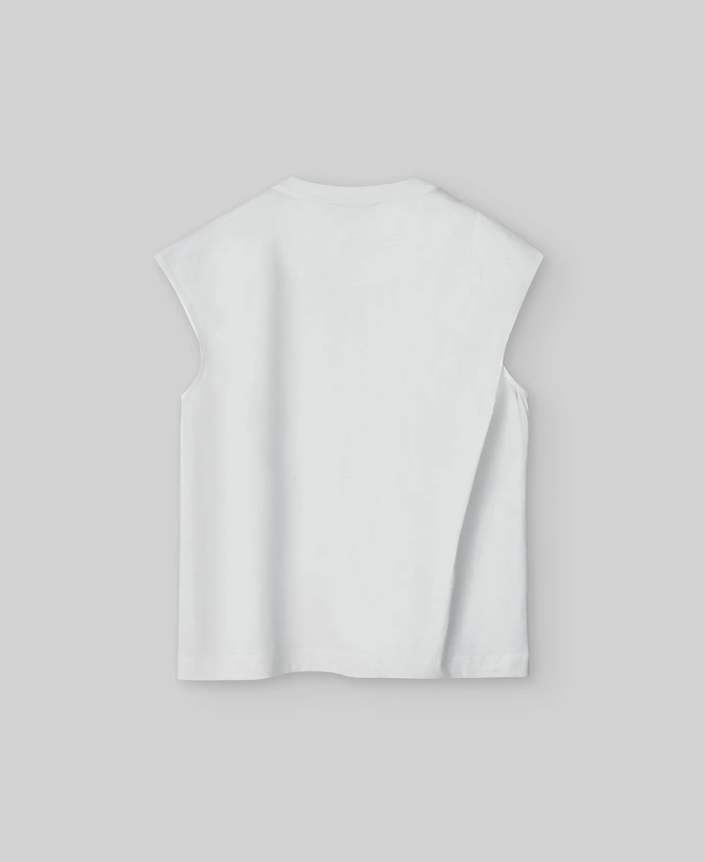 Camiseta asimétrica algodón mujer
