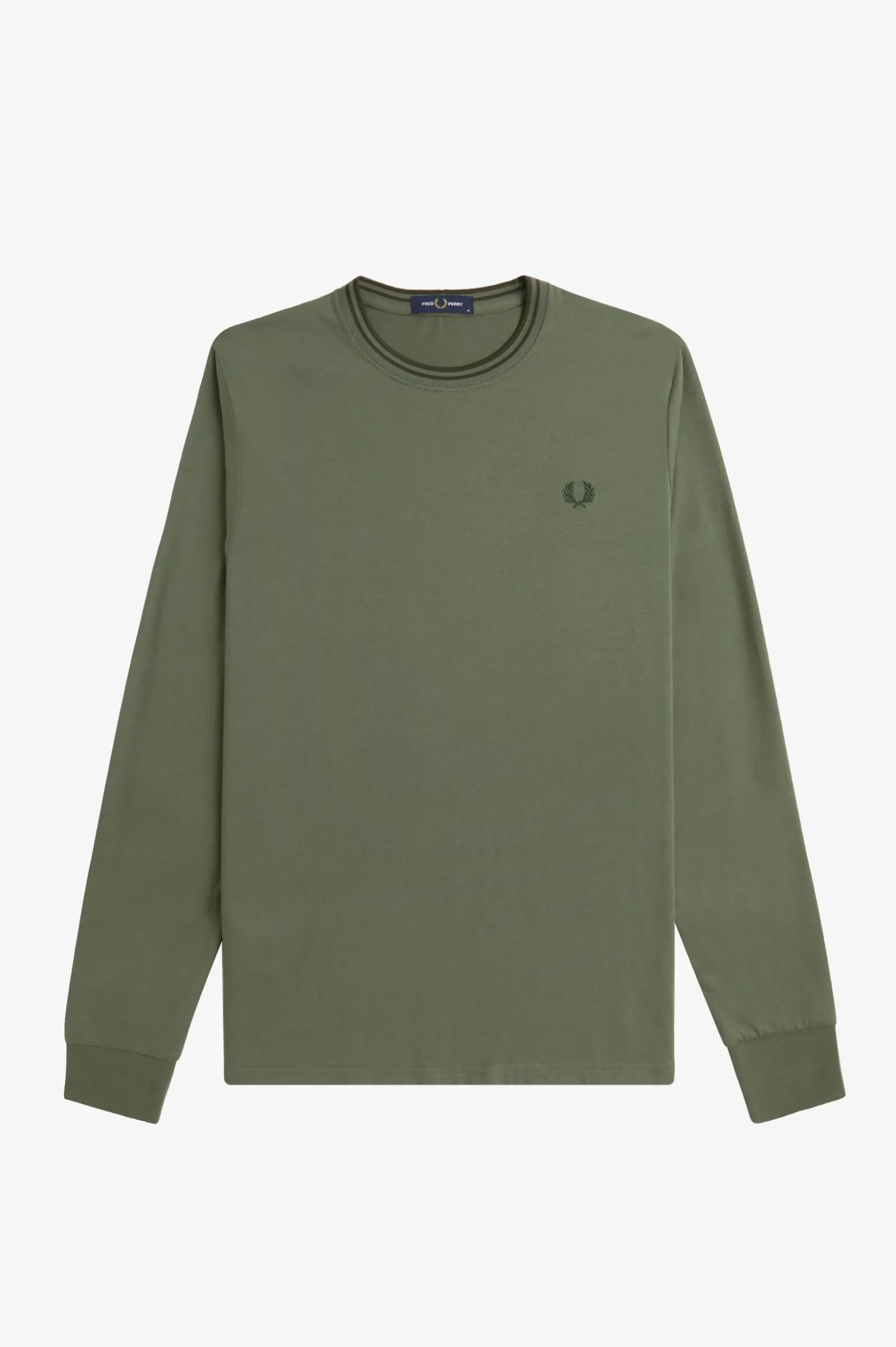 Camiseta con ribete con dos franjas