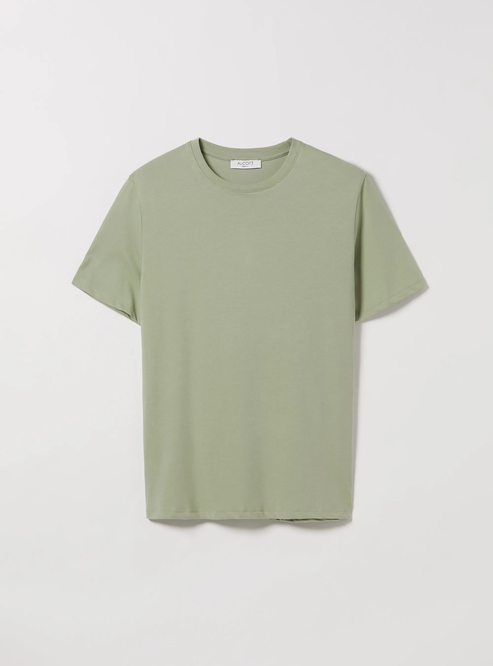 Camiseta de algodón con cuello redondo