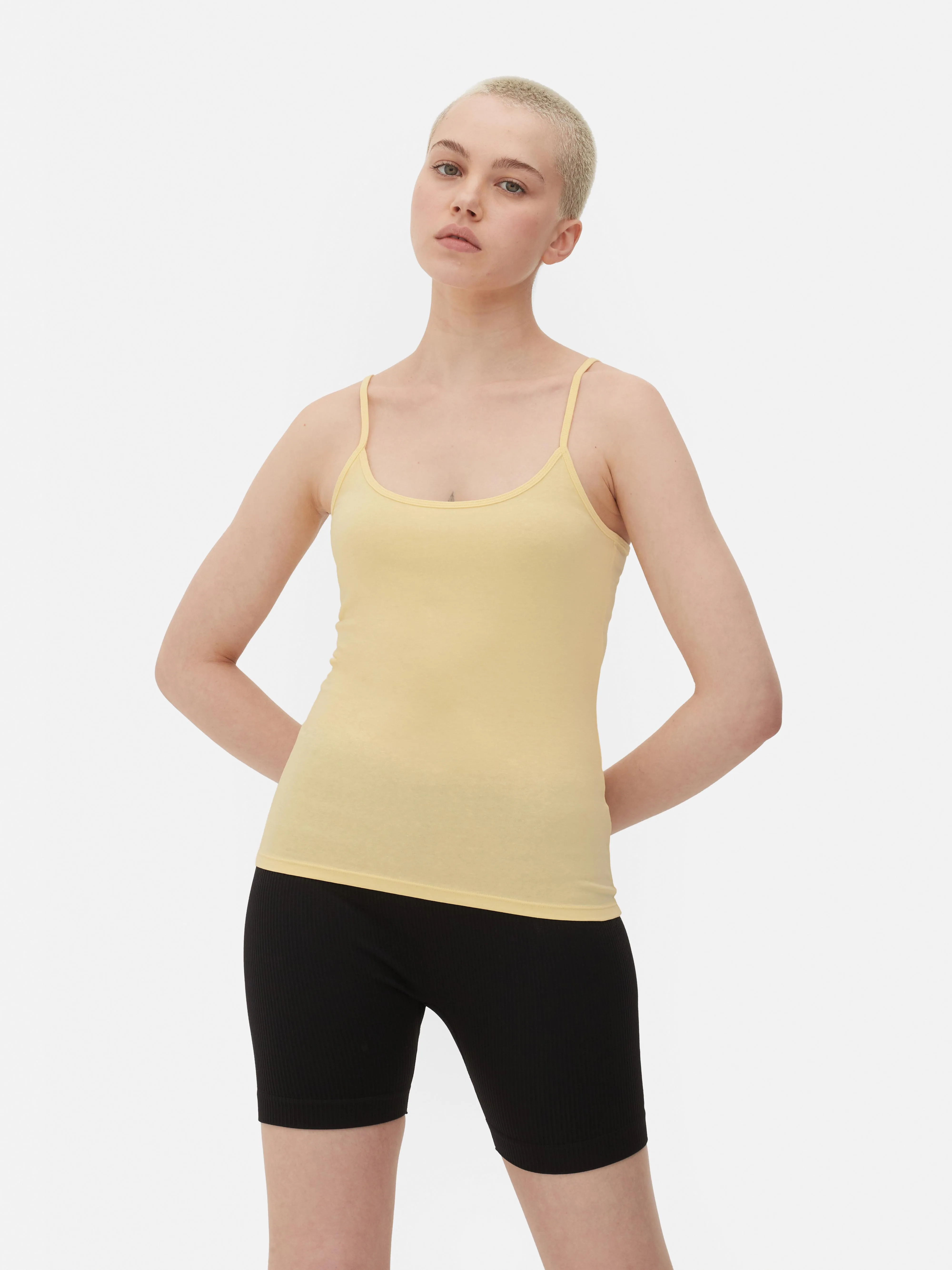 Camiseta de tirantes básica elástica