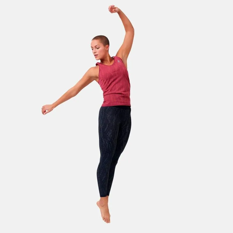 CAMISETA DE TIRANTES ODLO CREW NECK SINGLET BLACKCOMB LIGHT (FUDGE FRAMBUESA  SPACE DYE) MUJER