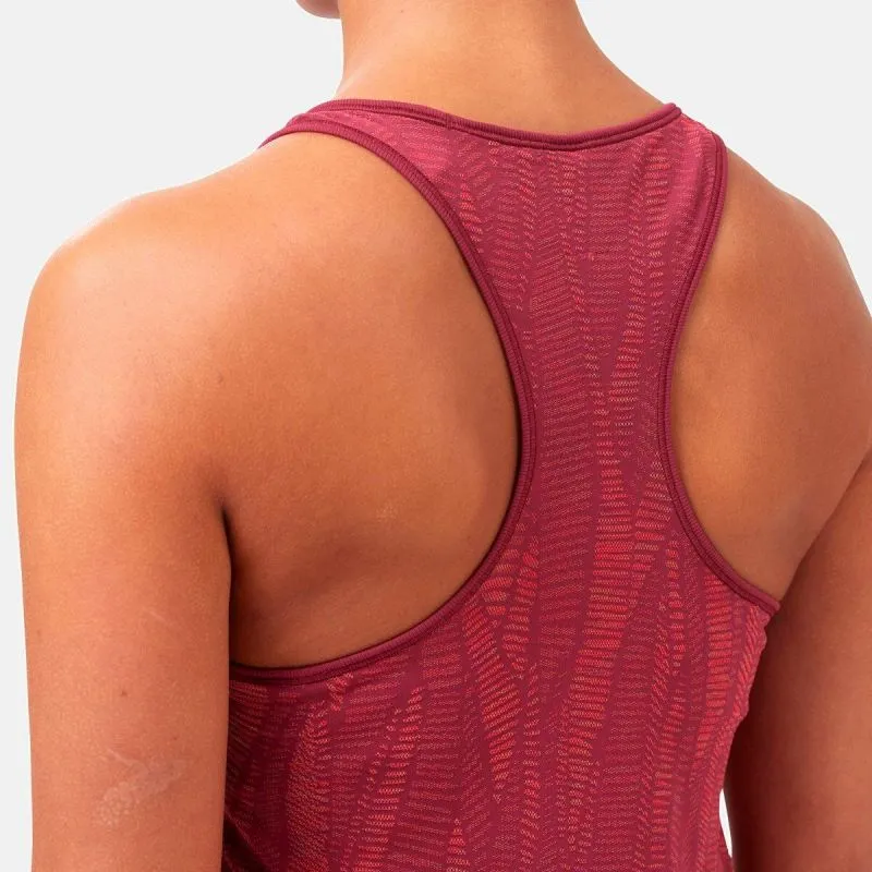 CAMISETA DE TIRANTES ODLO CREW NECK SINGLET BLACKCOMB LIGHT (FUDGE FRAMBUESA  SPACE DYE) MUJER