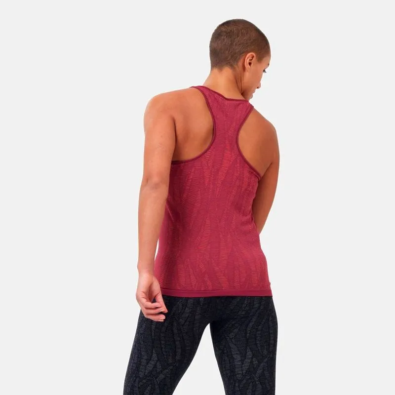 CAMISETA DE TIRANTES ODLO CREW NECK SINGLET BLACKCOMB LIGHT (FUDGE FRAMBUESA  SPACE DYE) MUJER
