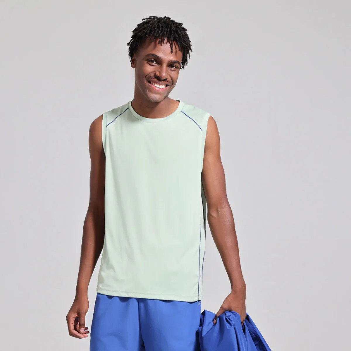 Camiseta Deportiva Para Hombre Unicolor
