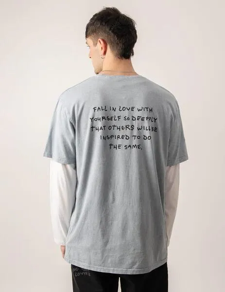 CAMISETA KAOTIKO WASHED BOY URBAN THREESOME  STEEL