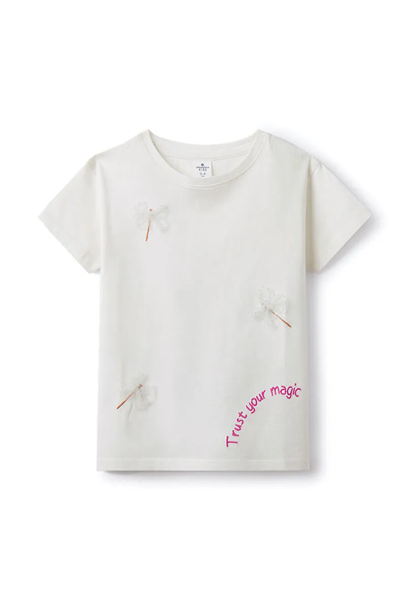 Camiseta libelulas con tul niña