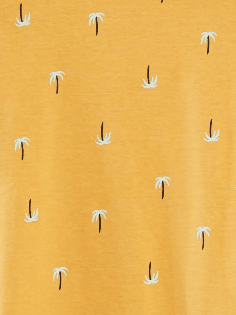 CAMISETA LOOSE ESTAMPADA  AMARILLO