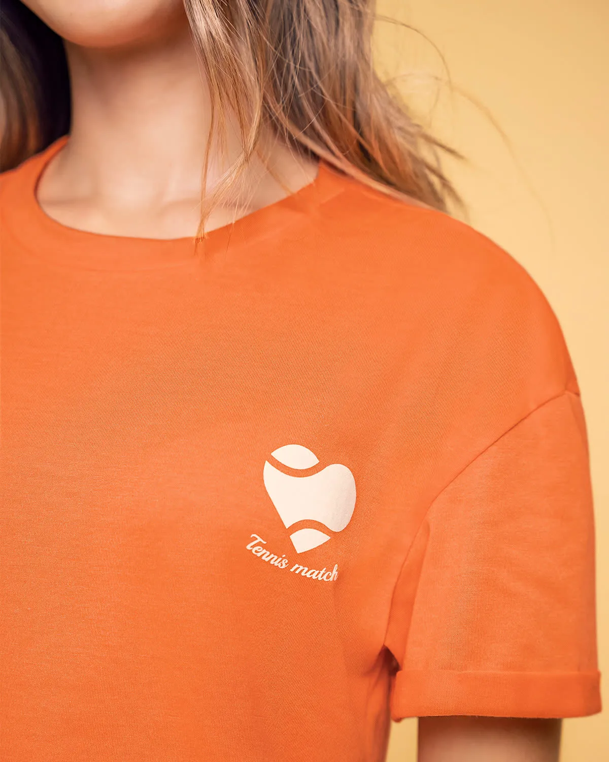 Camiseta manga corta con estampado frontal