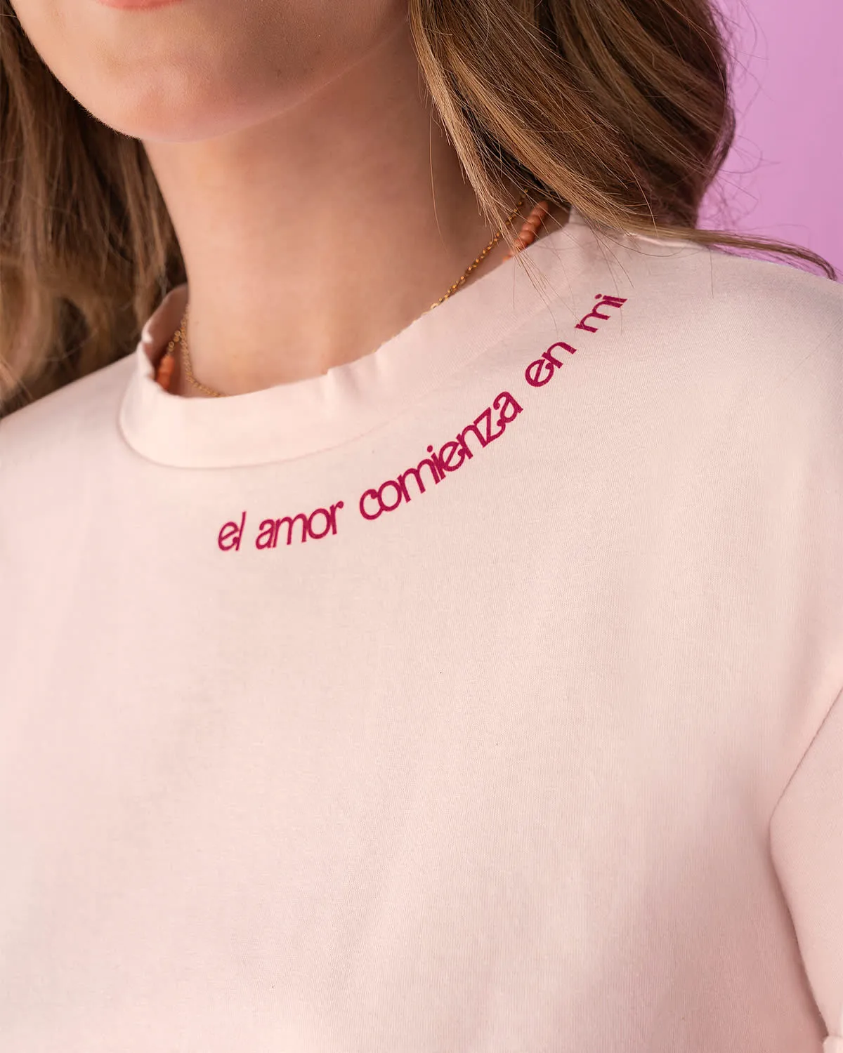 Camiseta manga corta con estampado frontal