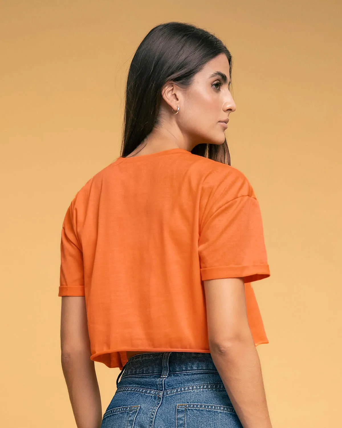 Camiseta manga corta con estampado frontal