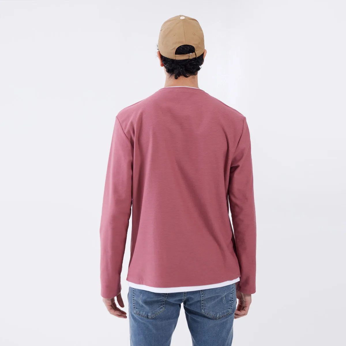 Camiseta Manga Larga Con Bolsillo