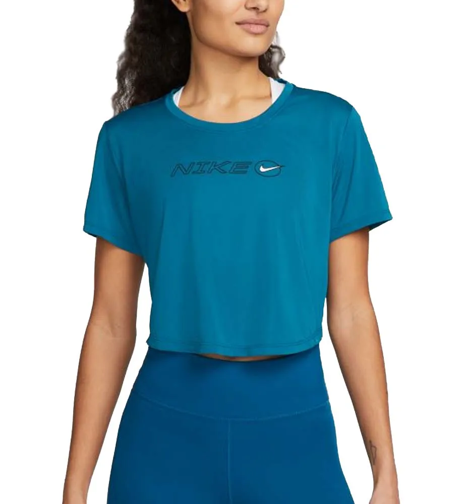 Camiseta M/c Running_Mujer_NIKE One Icon Clash