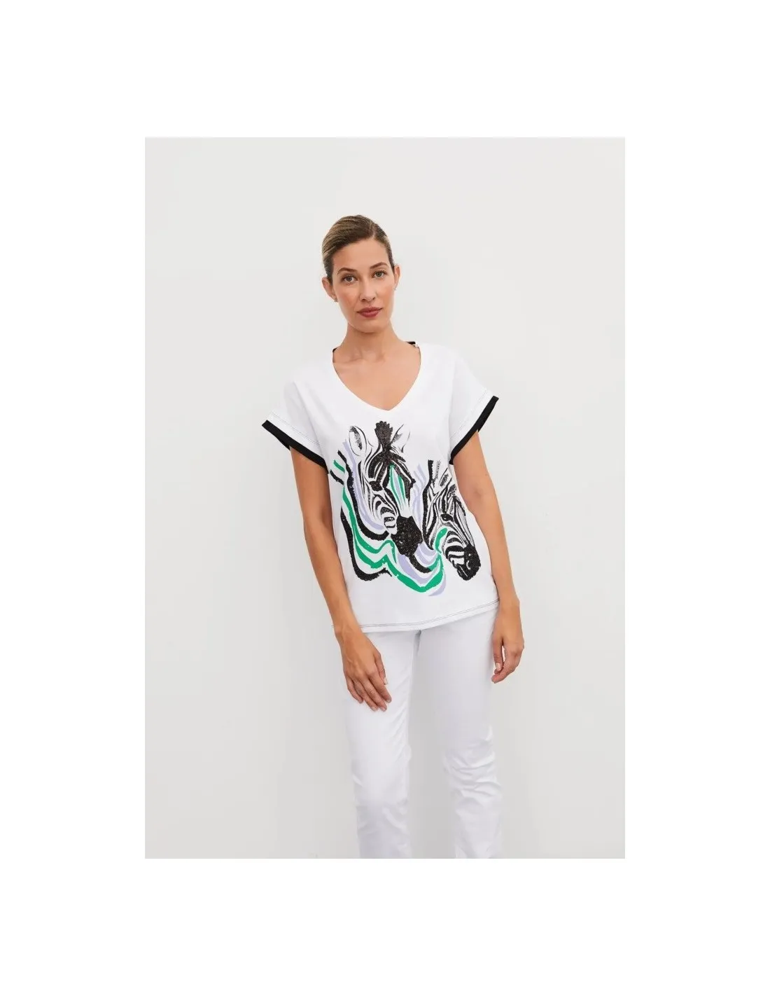 CAMISETA MC SCORZZO 123649 LENTEJUELAS