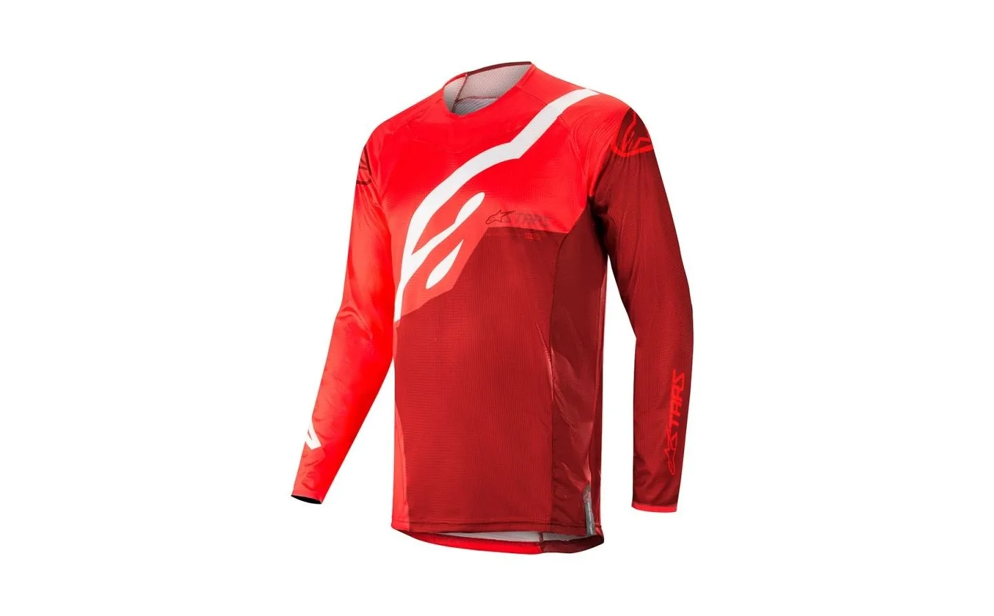 CAMISETA MOTOCROSS ALPINESTARS TECHSTAR FACTORY JERSEY ROJO BURGUNDY|3761019308