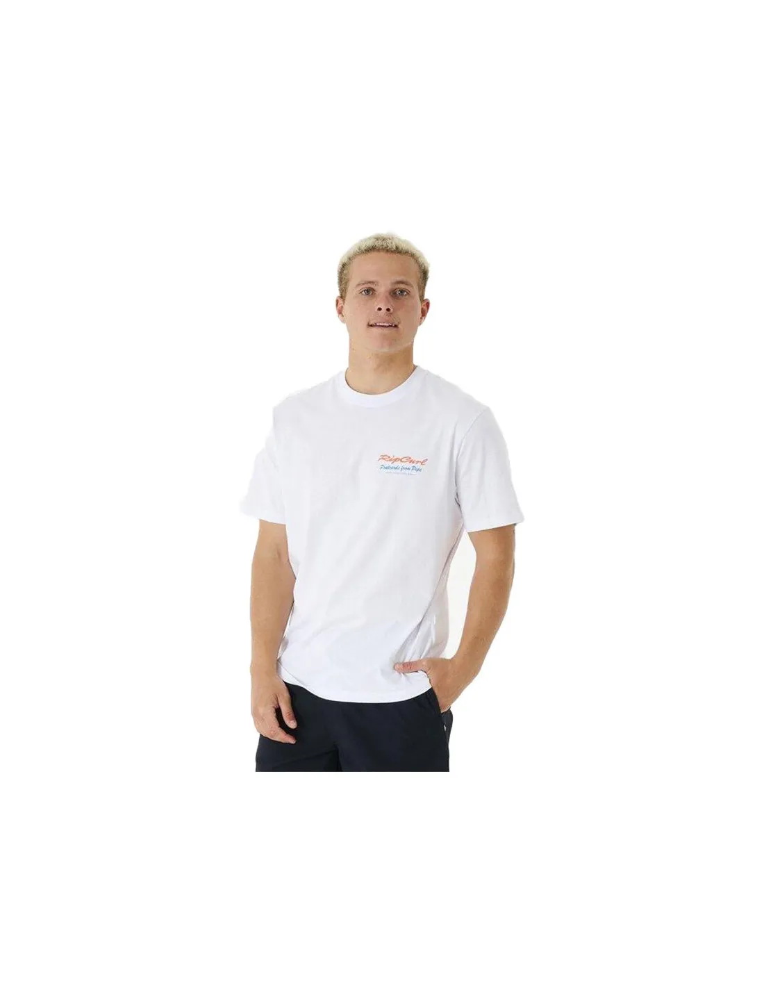 Camiseta Rip Curl Postcards 2Nd Reef Hombre Blanco