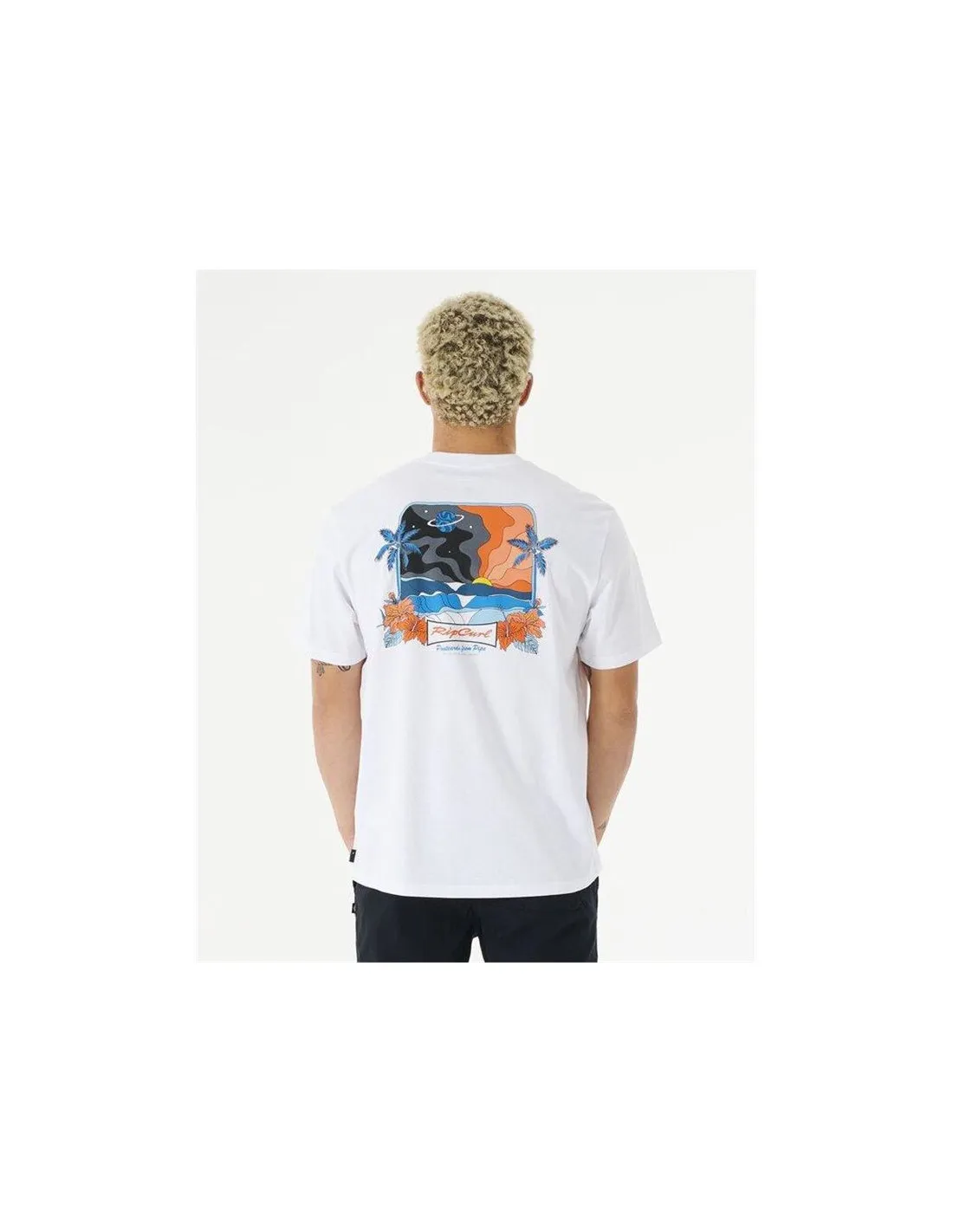 Camiseta Rip Curl Postcards 2Nd Reef Hombre Blanco