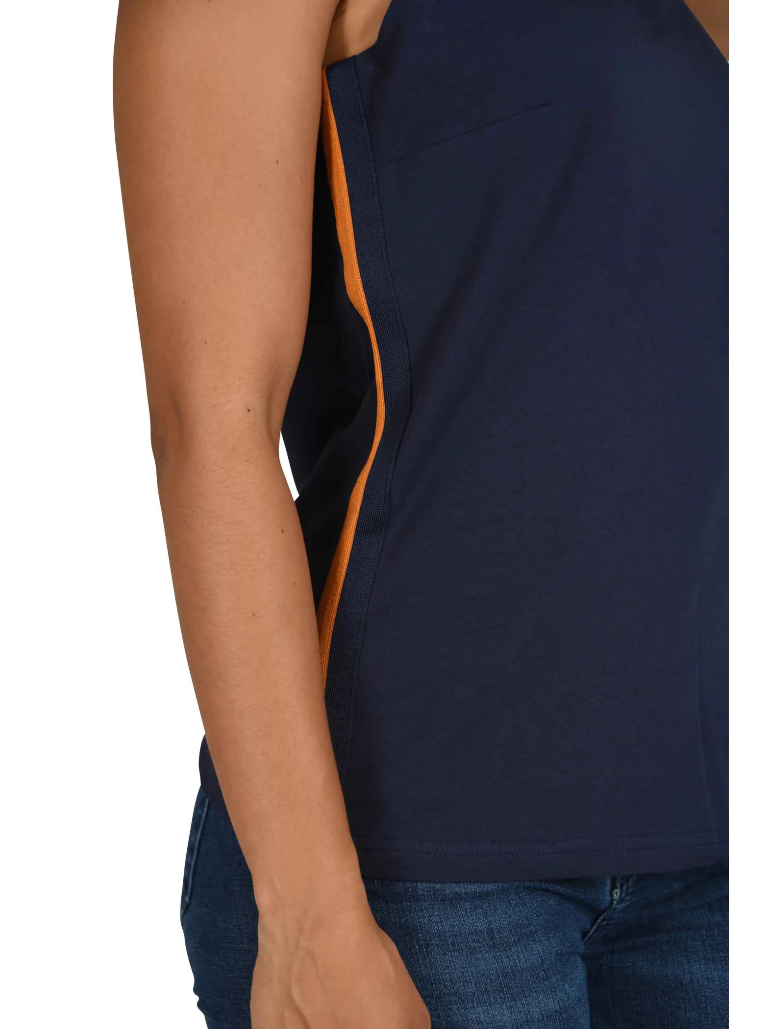 Camisola de rayas bicolor