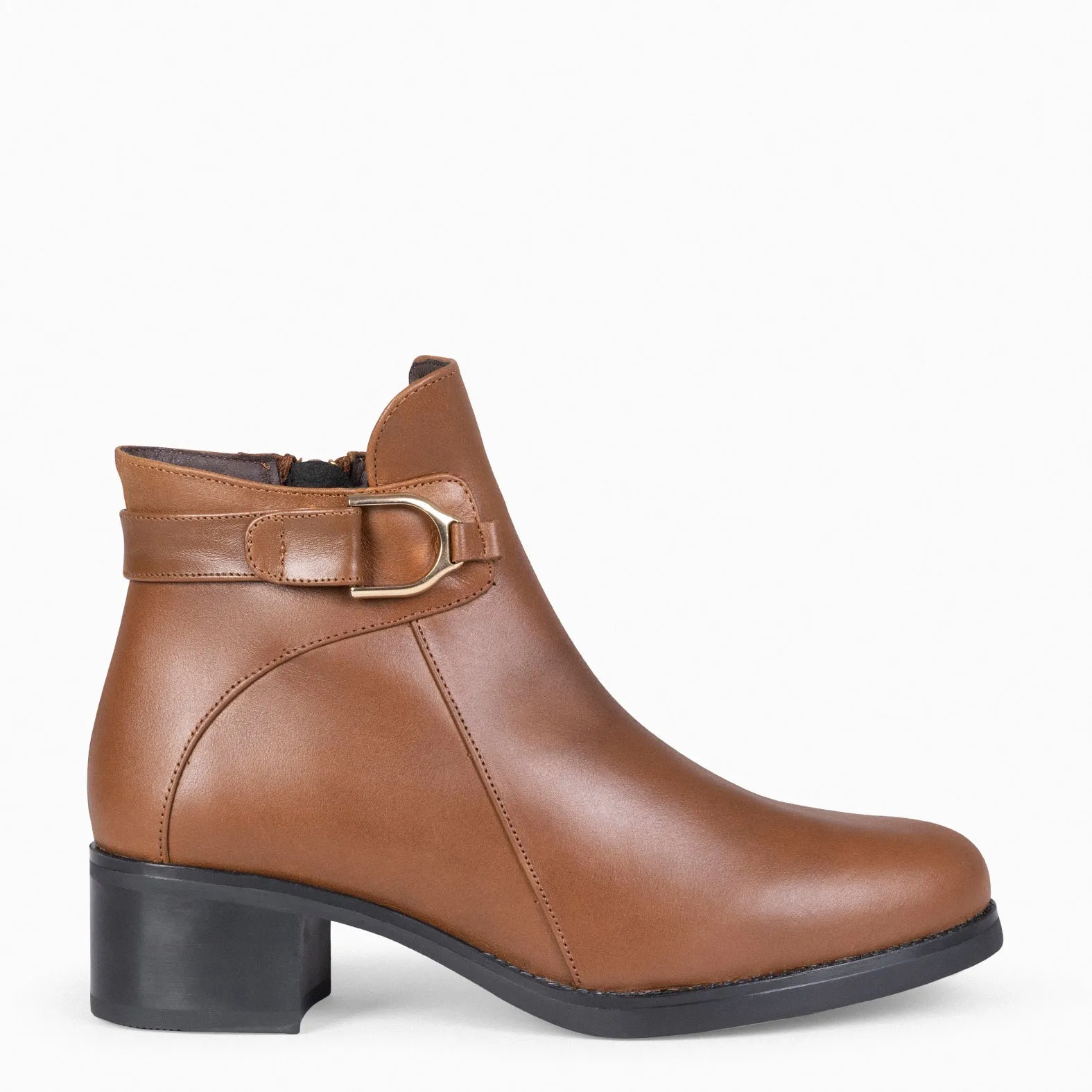CARDIFF  BOTINES PIEL PARA MUJER CAMEL