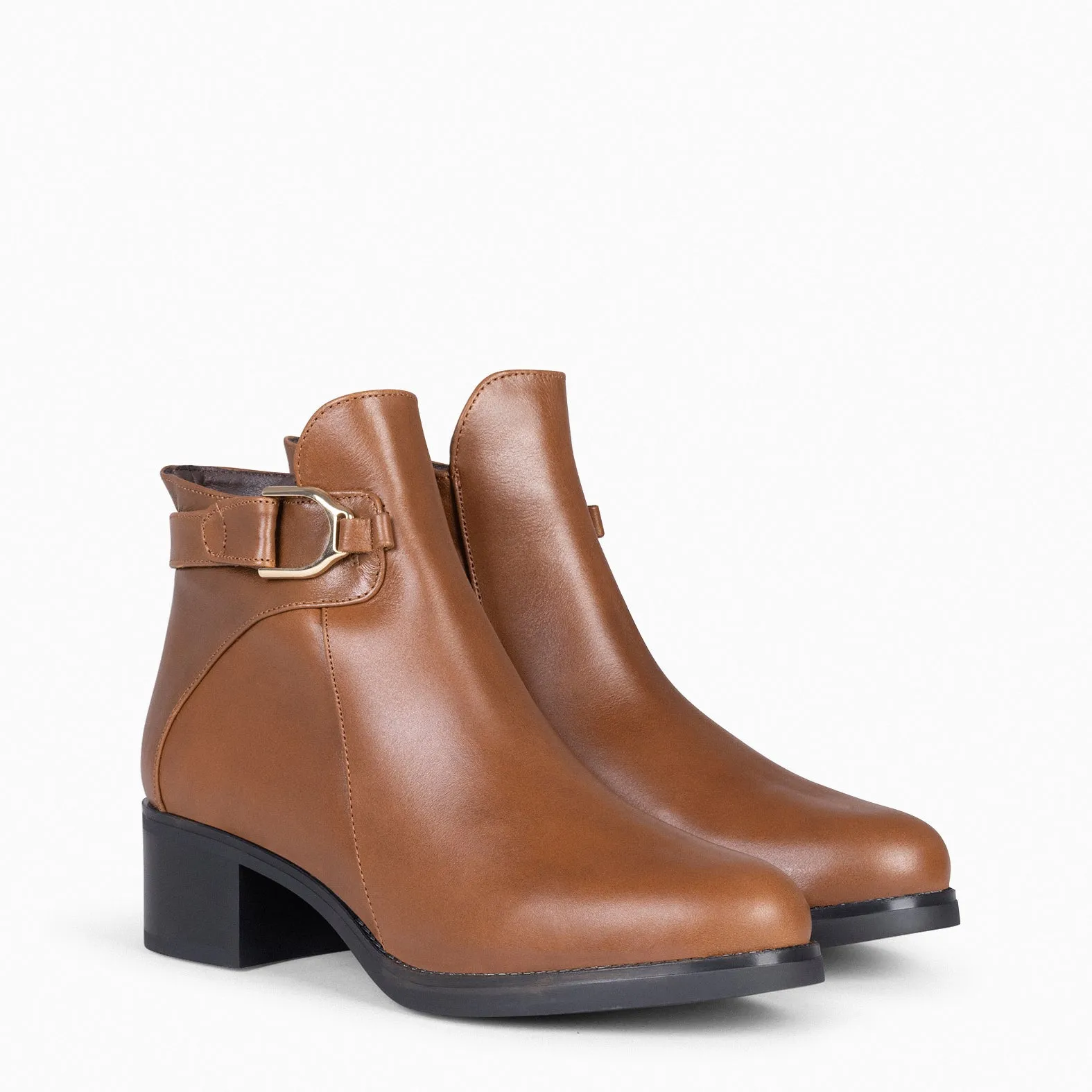 CARDIFF  BOTINES PIEL PARA MUJER CAMEL