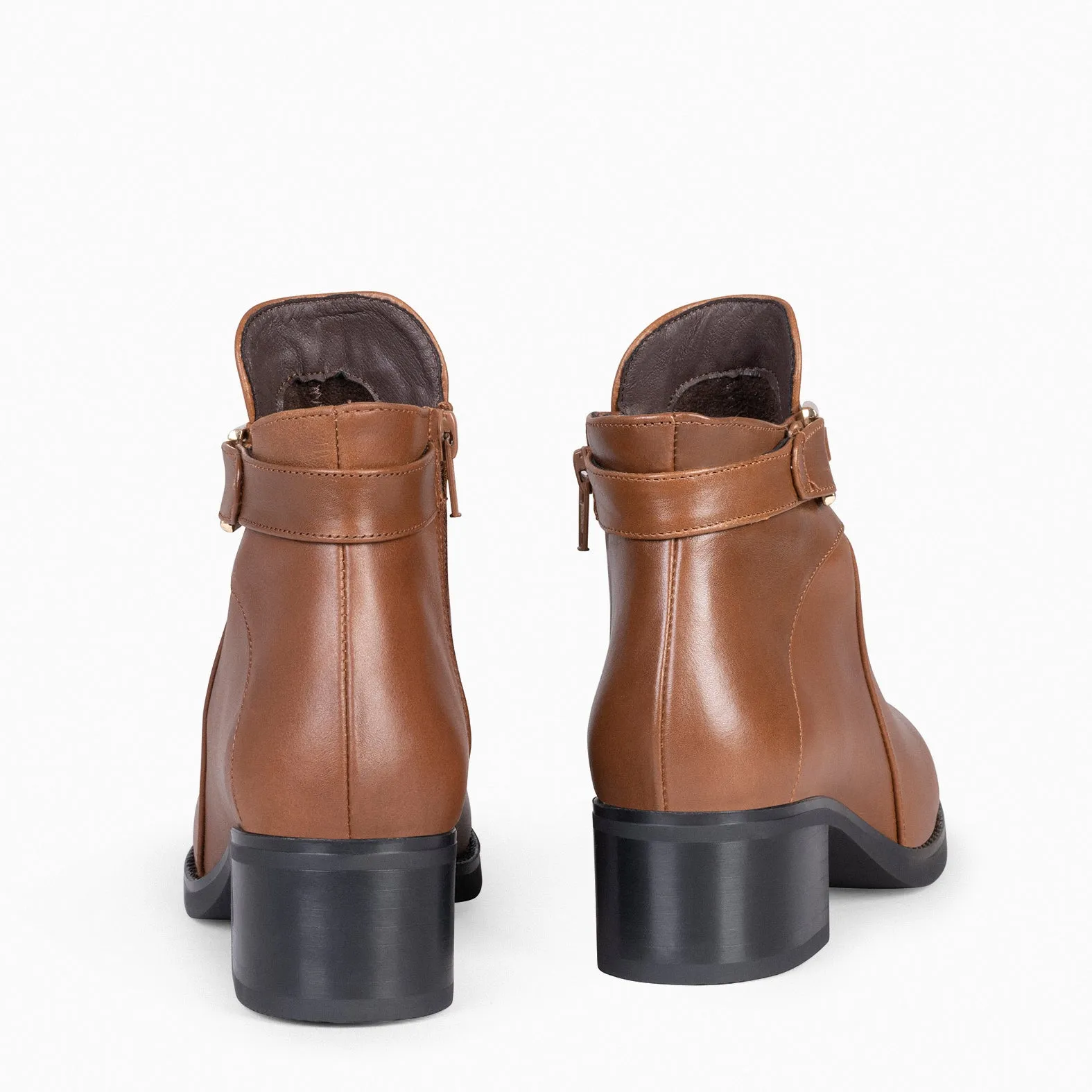 CARDIFF  BOTINES PIEL PARA MUJER CAMEL